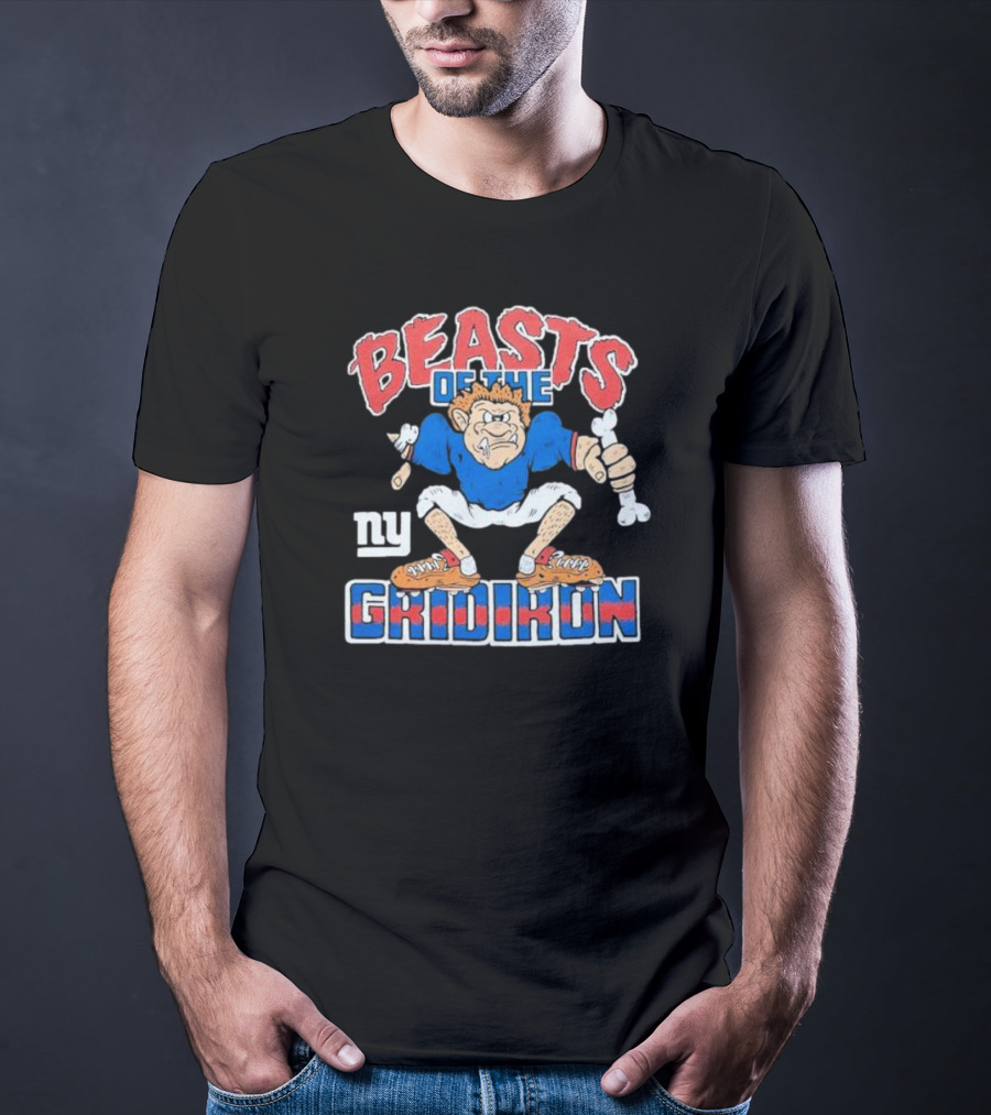 New York Giants Beasts Of The Gridiron NY Football Character T-Shirt