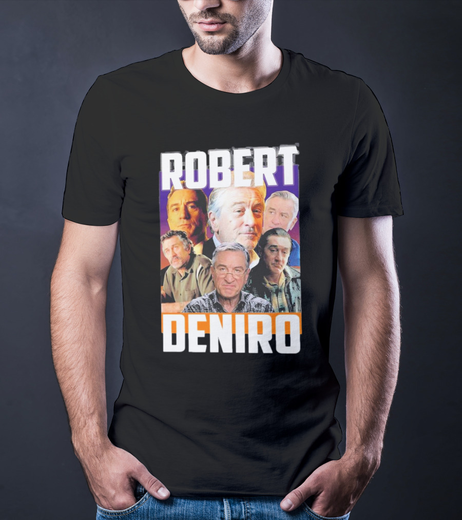 Robert De Niro Iconic Movie Roles Collage T-Shirt