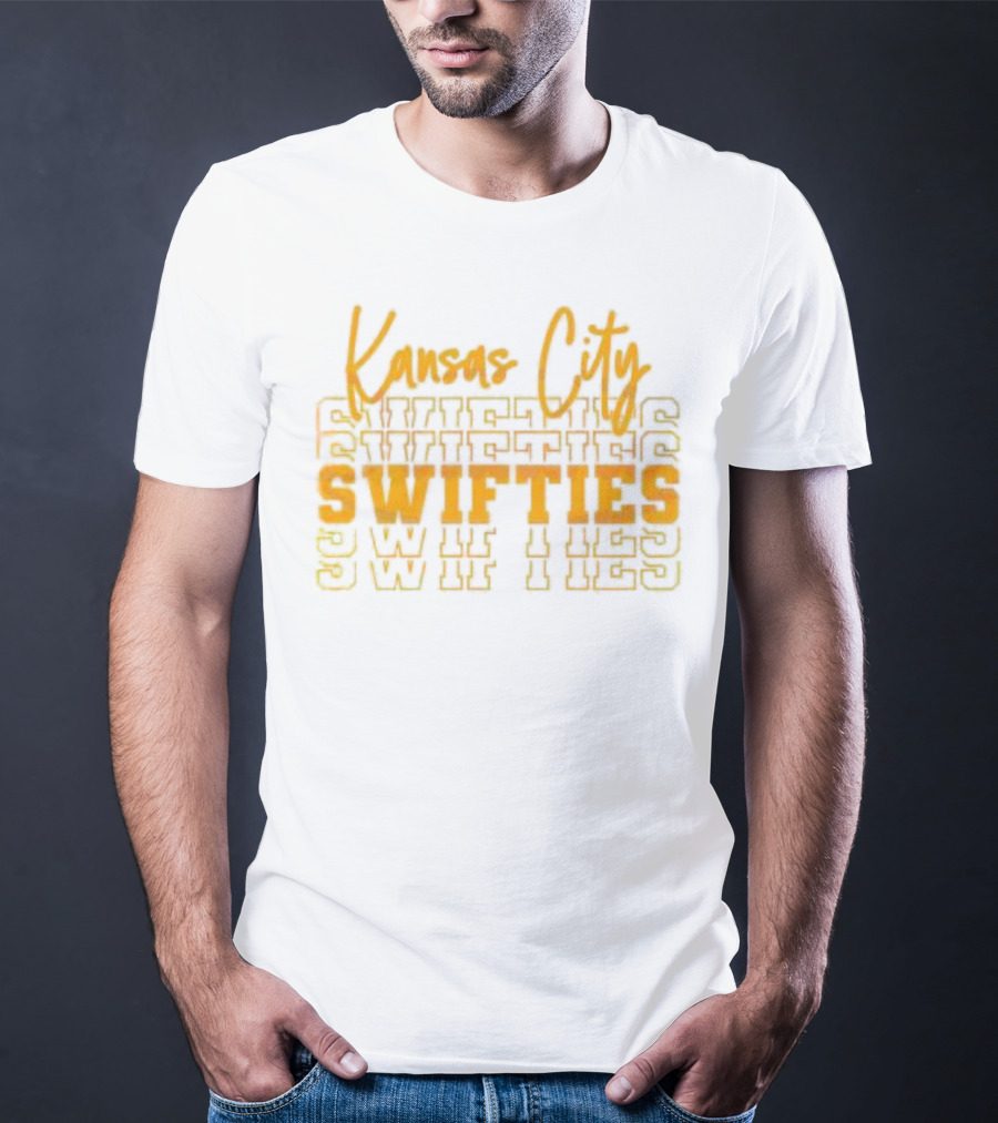 Kansas City Swifties Bold Layered Typography T-Shirt