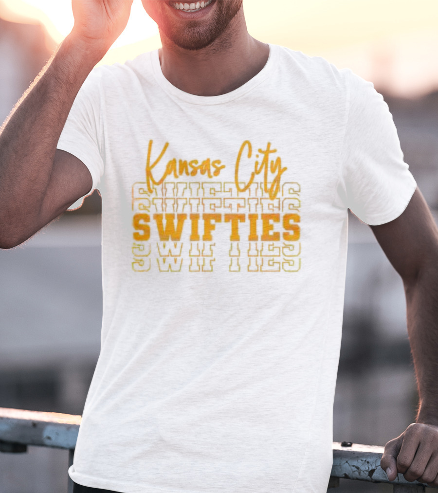 Kansas City Swifties Bold Layered Typography T-Shirt