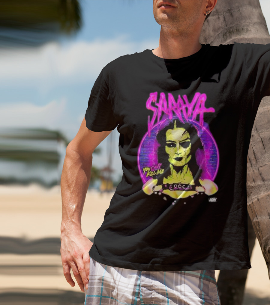 Saraya You Can't Kill Me Neon Halloween T-Shirt