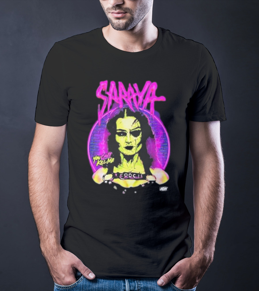 Saraya You Can't Kill Me Neon Halloween T-Shirt