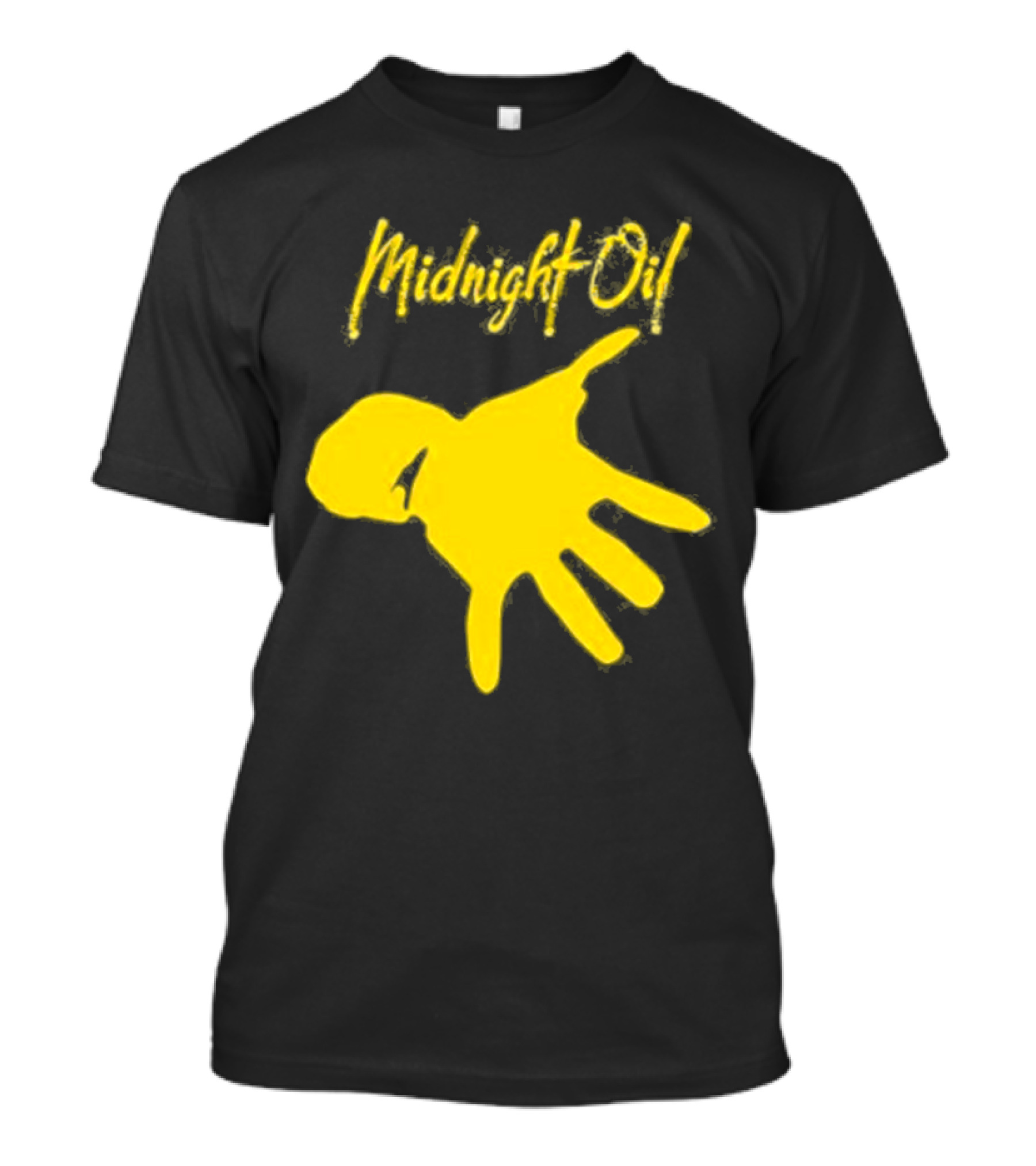 Midnight Oil Yellow Hand T-Shirt