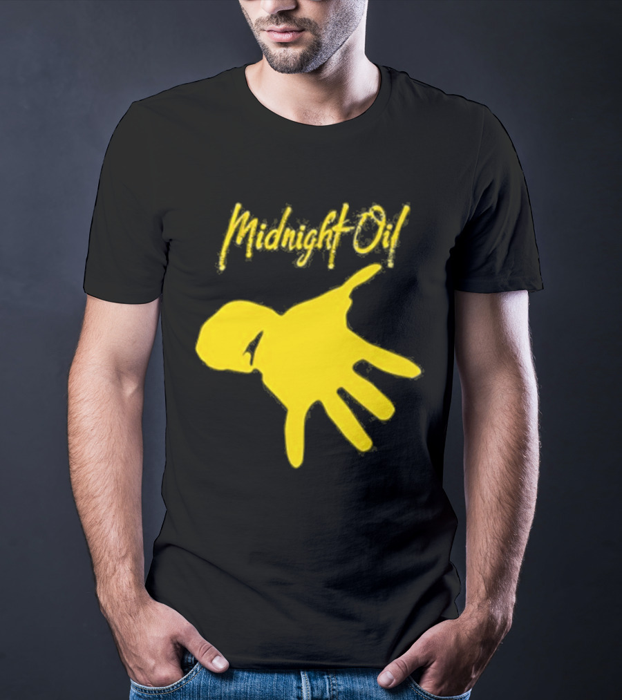 Midnight Oil Yellow Hand T-Shirt