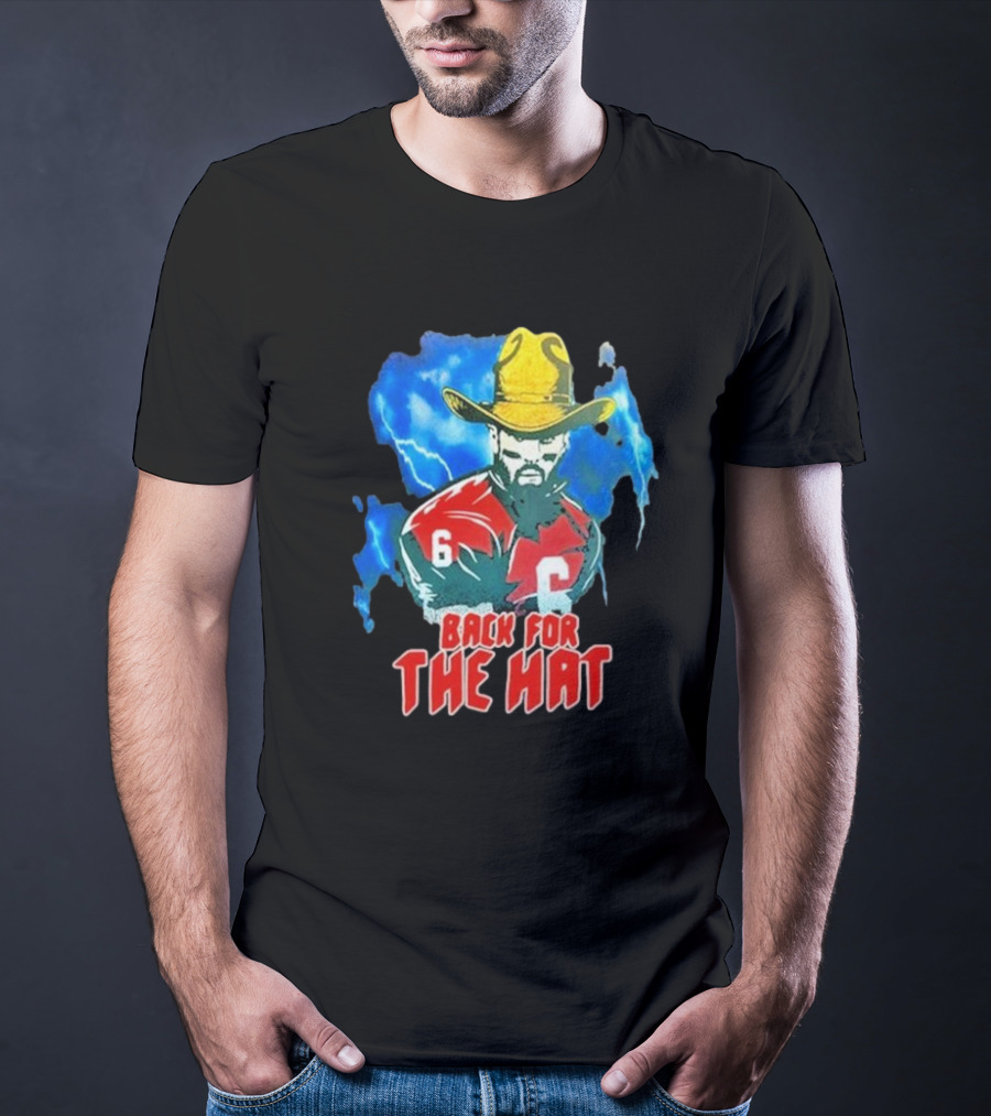 Back For The Hat Number 6 Cowboy Lightning T-Shirt