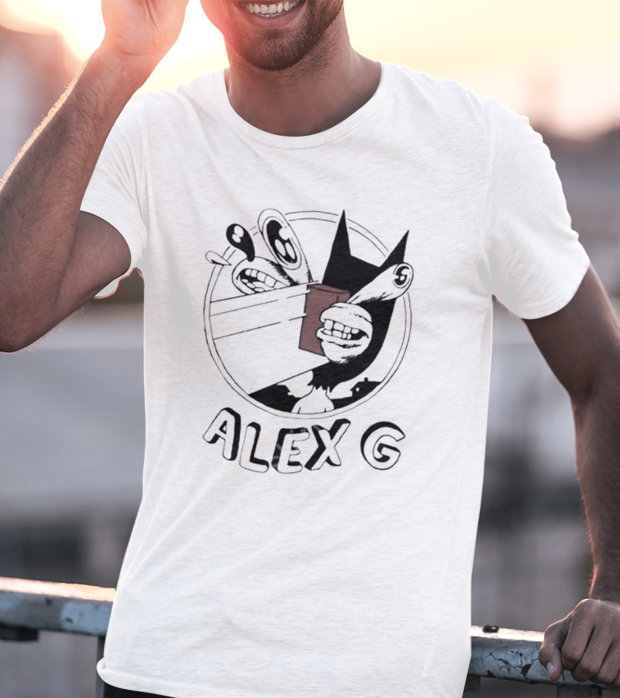 Alex G Retro Cartoon Style With Brick T-Shirt
