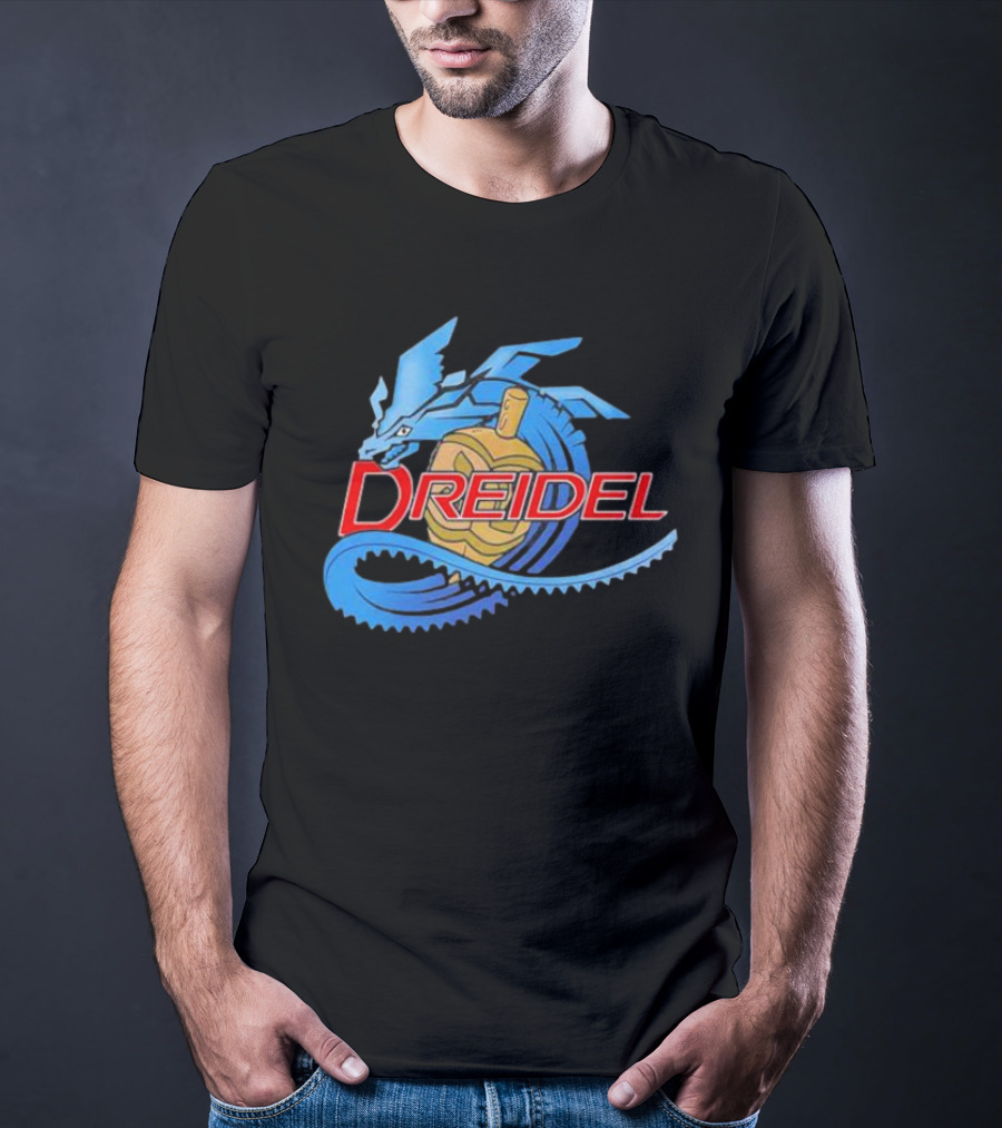 Dreidel Blue Dragon Fusion T-Shirt
