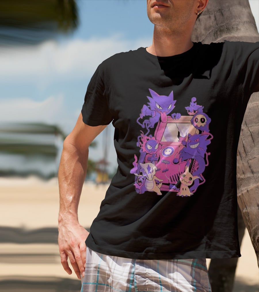 Pokemon Ghost Game Arcade T-Shirt