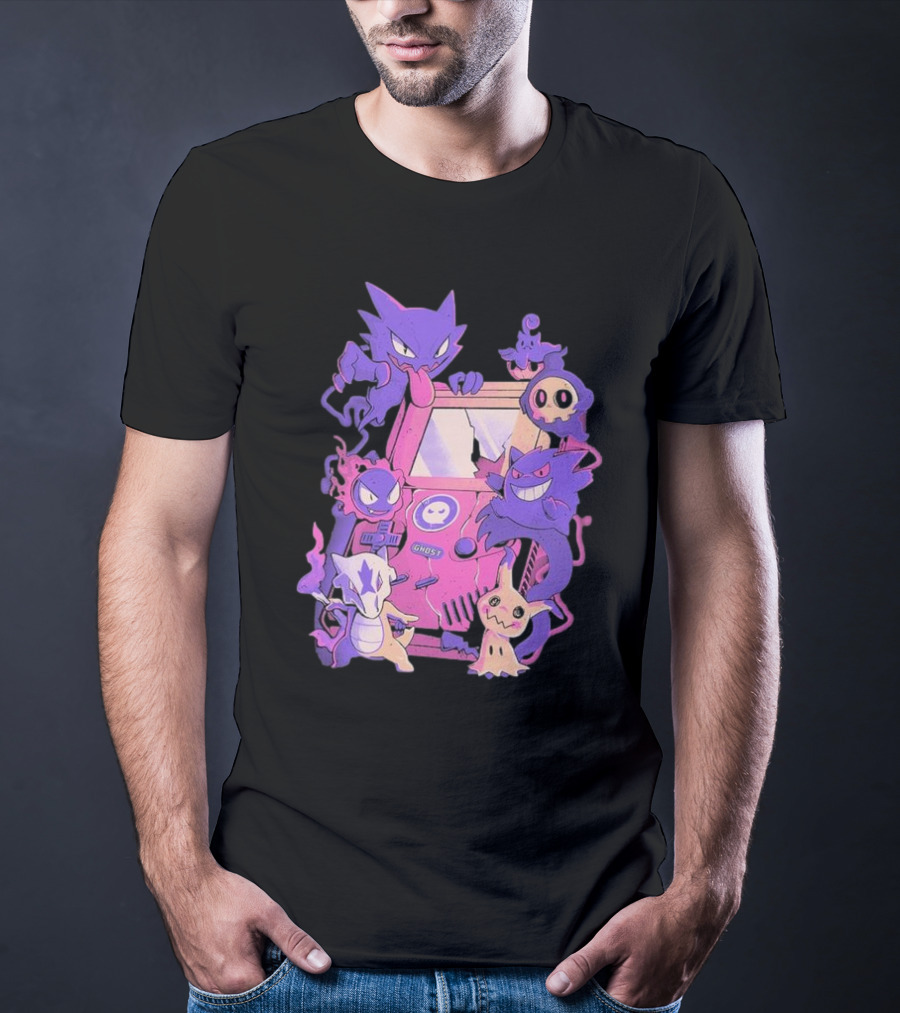 Pokemon Ghost Game Arcade T-Shirt