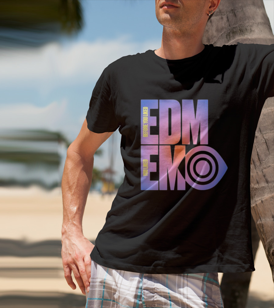 Before You Liked Edm Emo Nite X Insomniac Collaboration Pastel Gradient T-Shirt