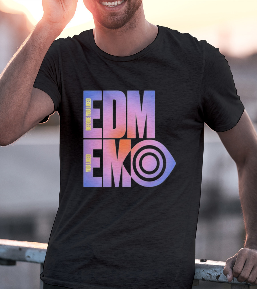 Before You Liked Edm Emo Nite X Insomniac Collaboration Pastel Gradient T-Shirt