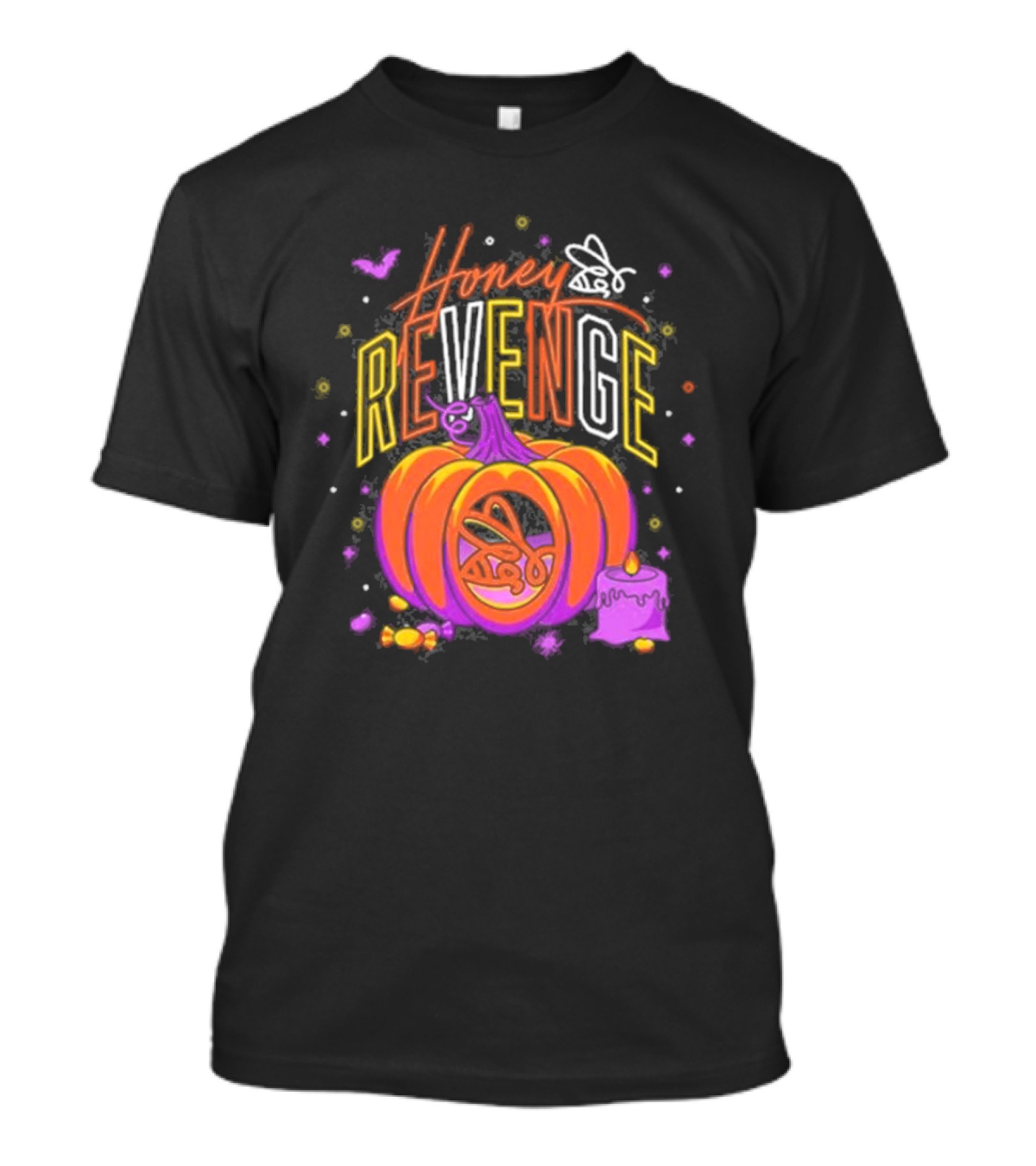 Honey Revenge Halloween Pumpkin Bee Spooky Cake T-Shirt