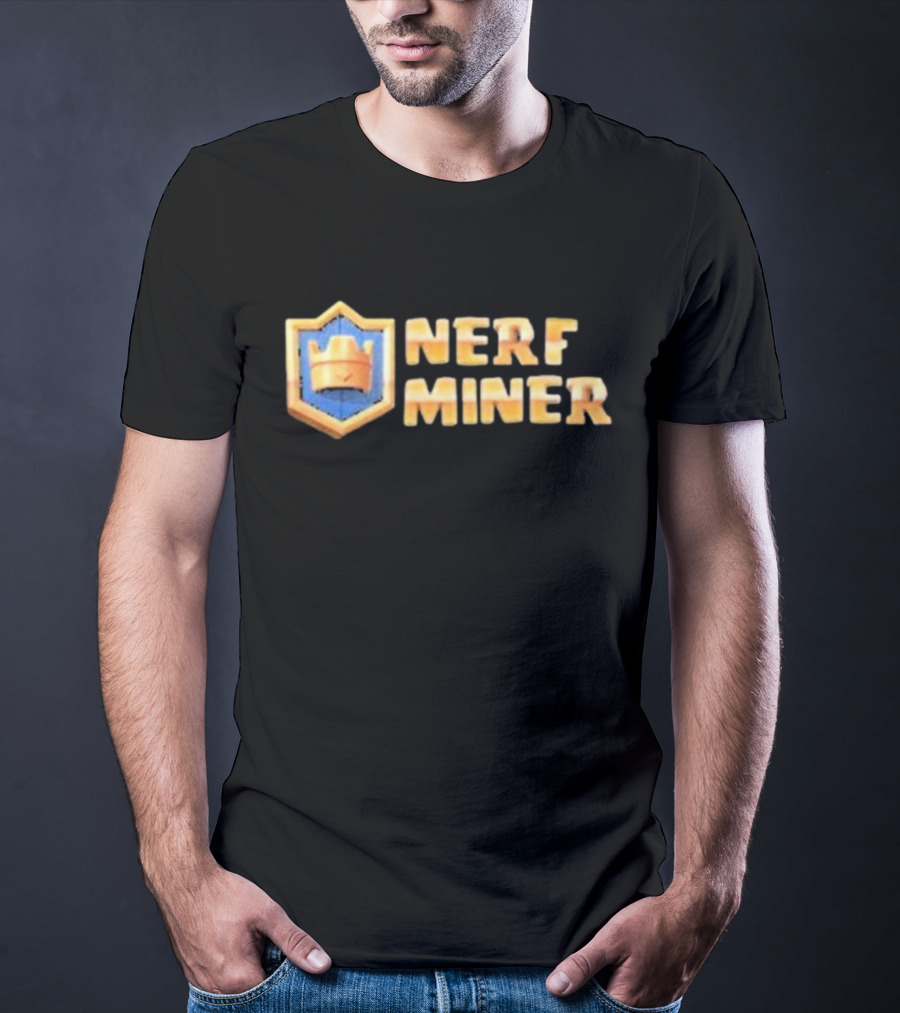 Nerf Miner Clash Royale Shield Emblem T-Shirt