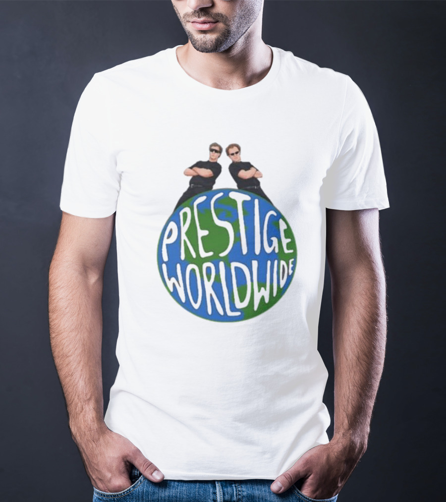 Step Brothers Prestige Worldwide Logo With Characters T-Shirt