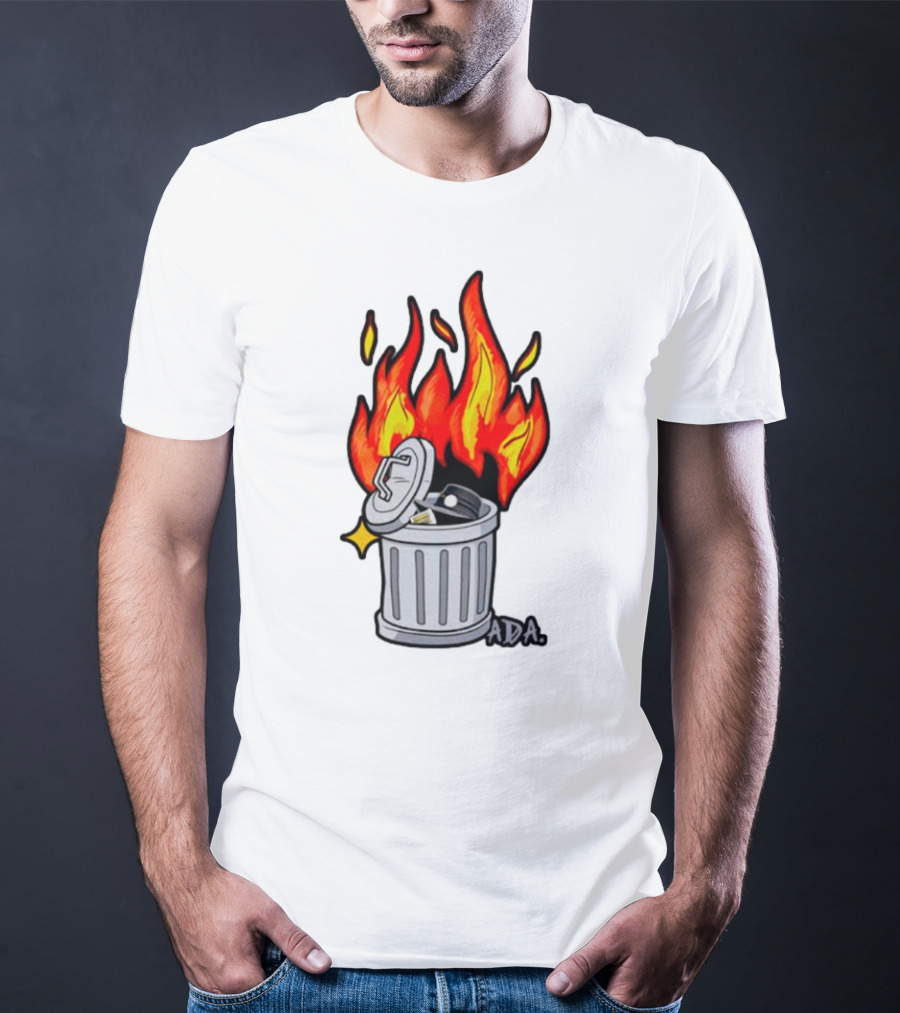 Pittsburgh Pictionary Trash Fire ADA Flames T-Shirt