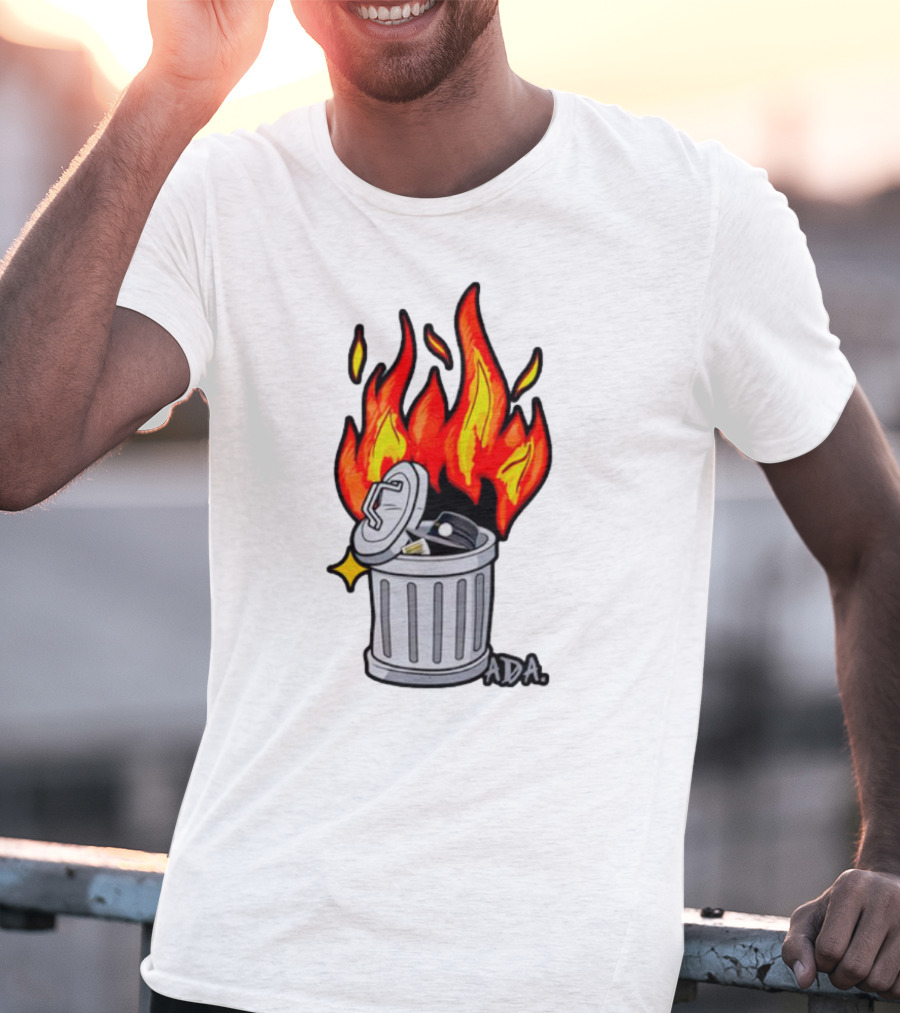 Pittsburgh Pictionary Trash Fire ADA Flames T-Shirt