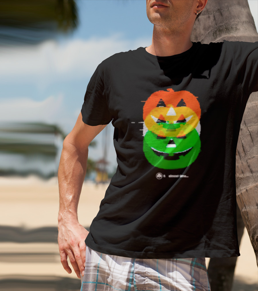 Pumpkin Glitch It's Almost Time T-Shirt