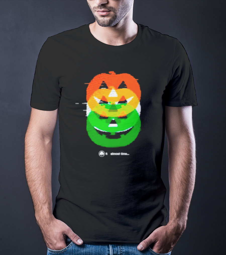 Pumpkin Glitch It's Almost Time T-Shirt