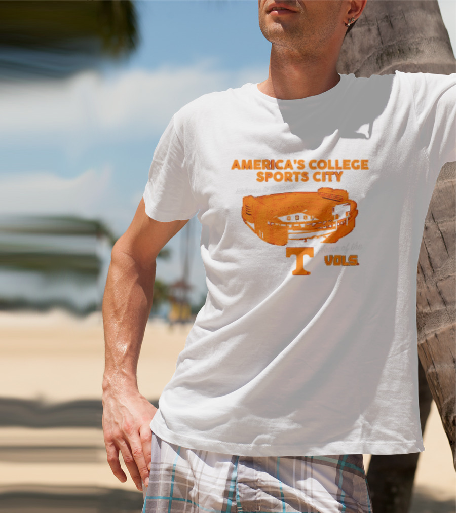 America’s College Sports City Neyland Stadium Tennessee Volunteers Home Of The Vols T-Shirt