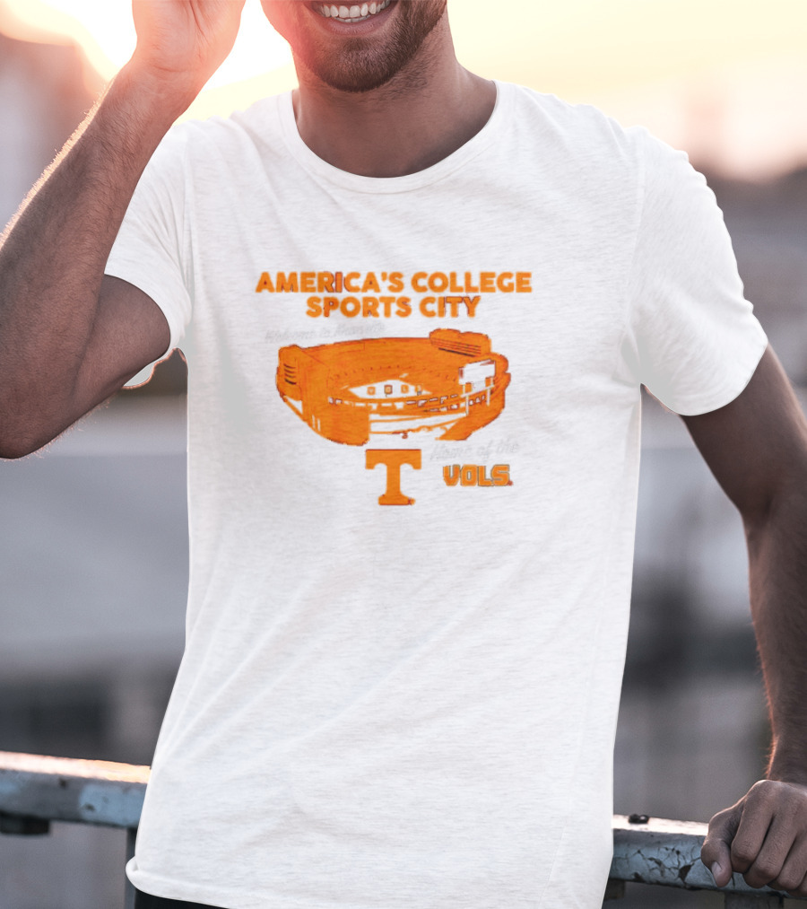 America’s College Sports City Neyland Stadium Tennessee Volunteers Home Of The Vols T-Shirt