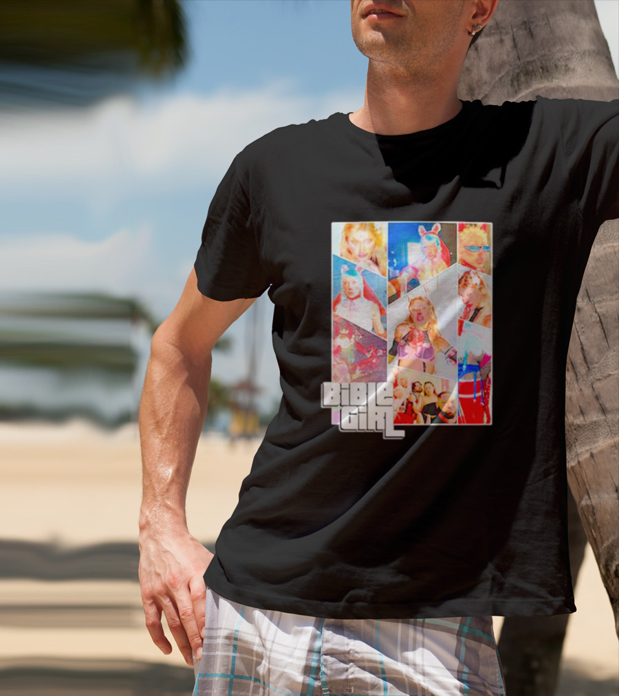 BibleGirl Collage Vibrant Colors Liberty City T-Shirt