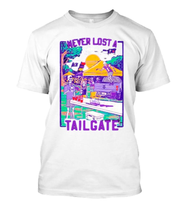 East Carolina Pirates Never Lost A Tailgate Skeleton Party Scene T-Shirt