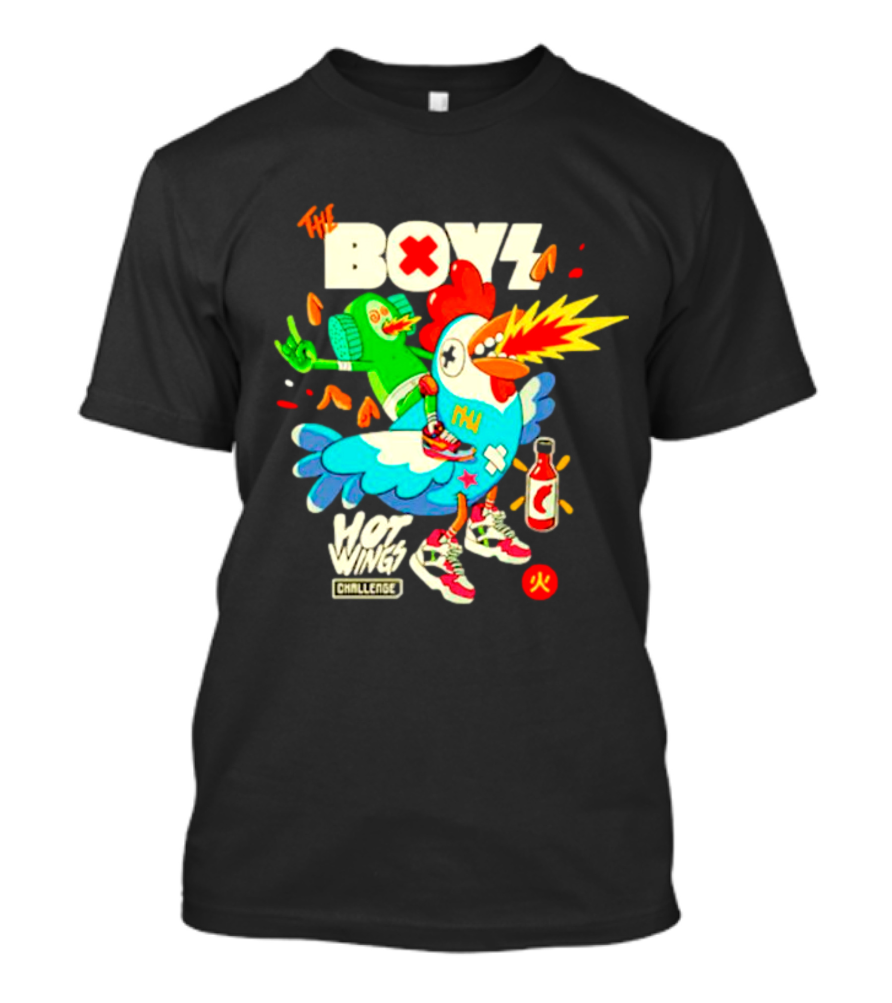The Boys Hot Wings Challenge X Fire Comic T-Shirt