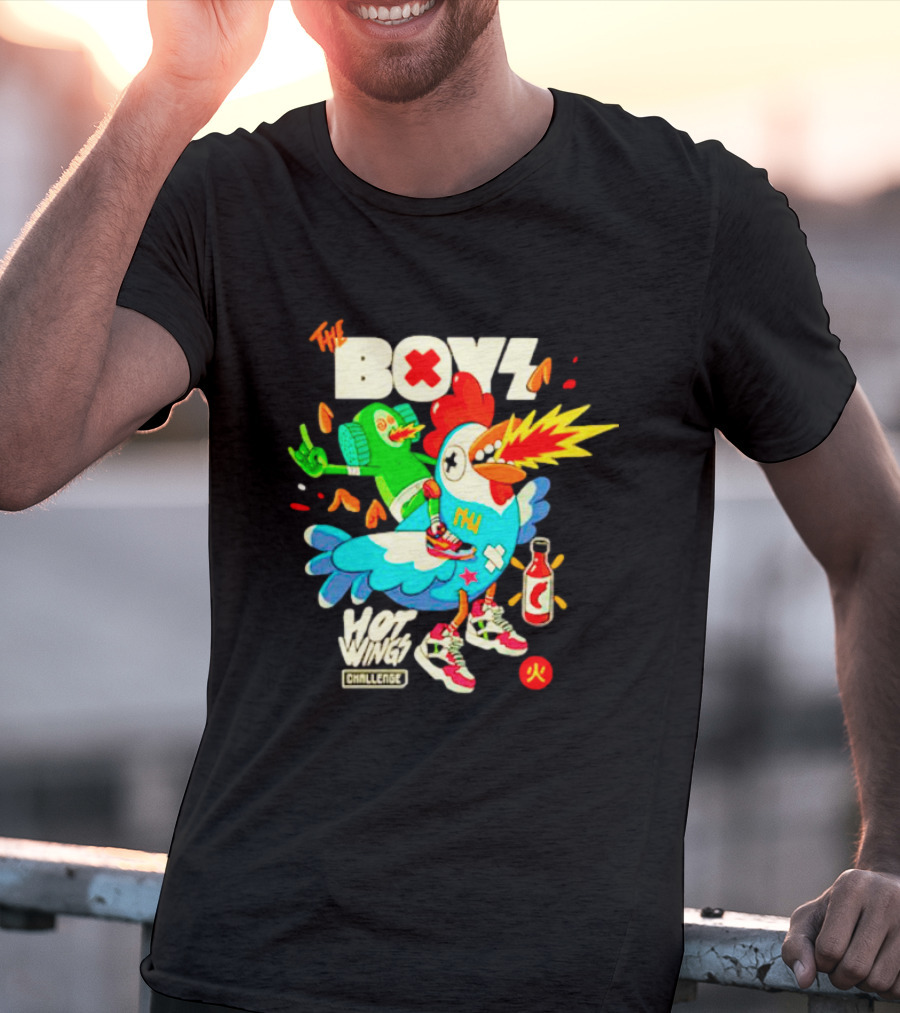 The Boys Hot Wings Challenge X Fire Comic T-Shirt
