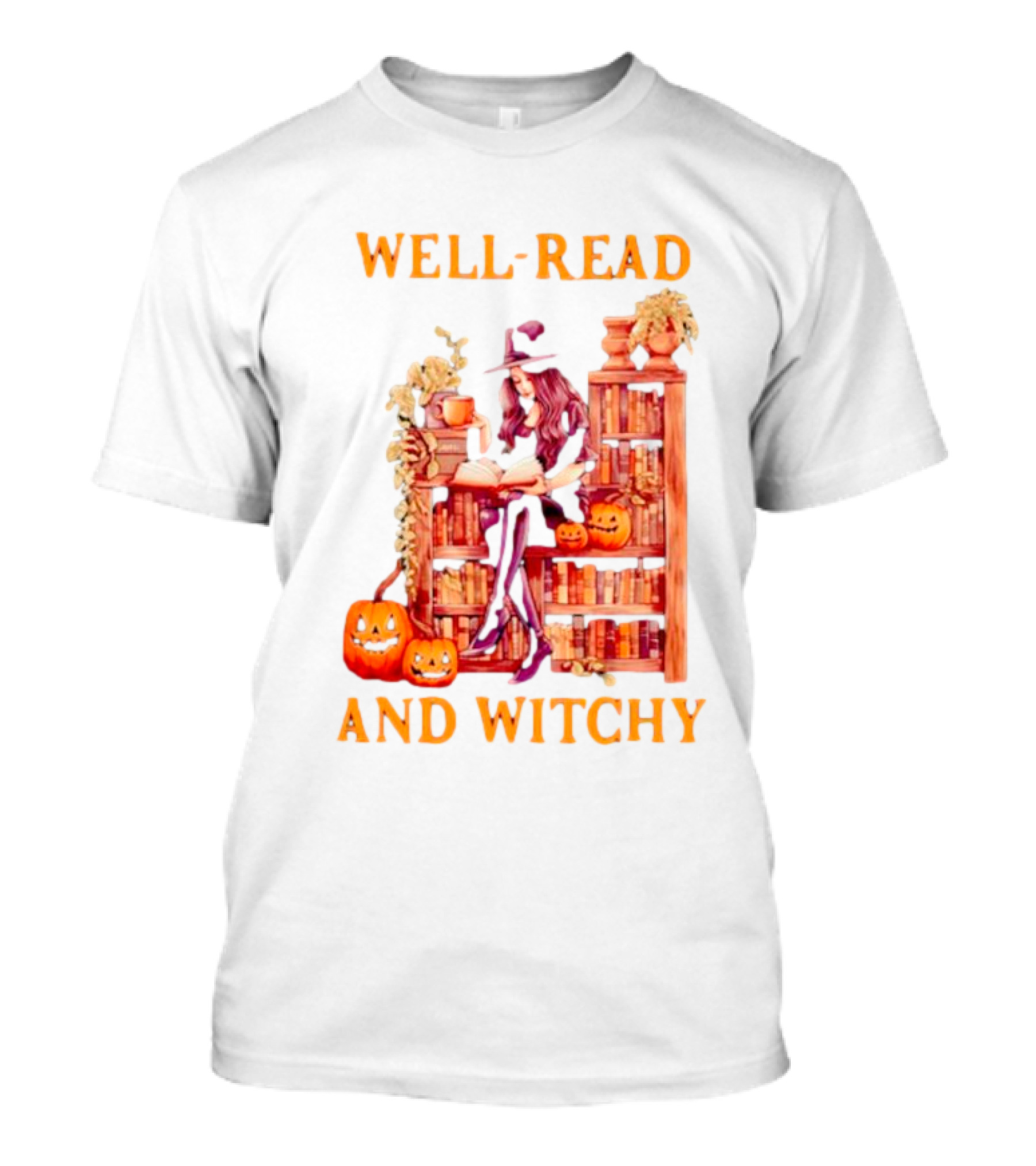 Well-Read And Witchy Halloween T-Shirt