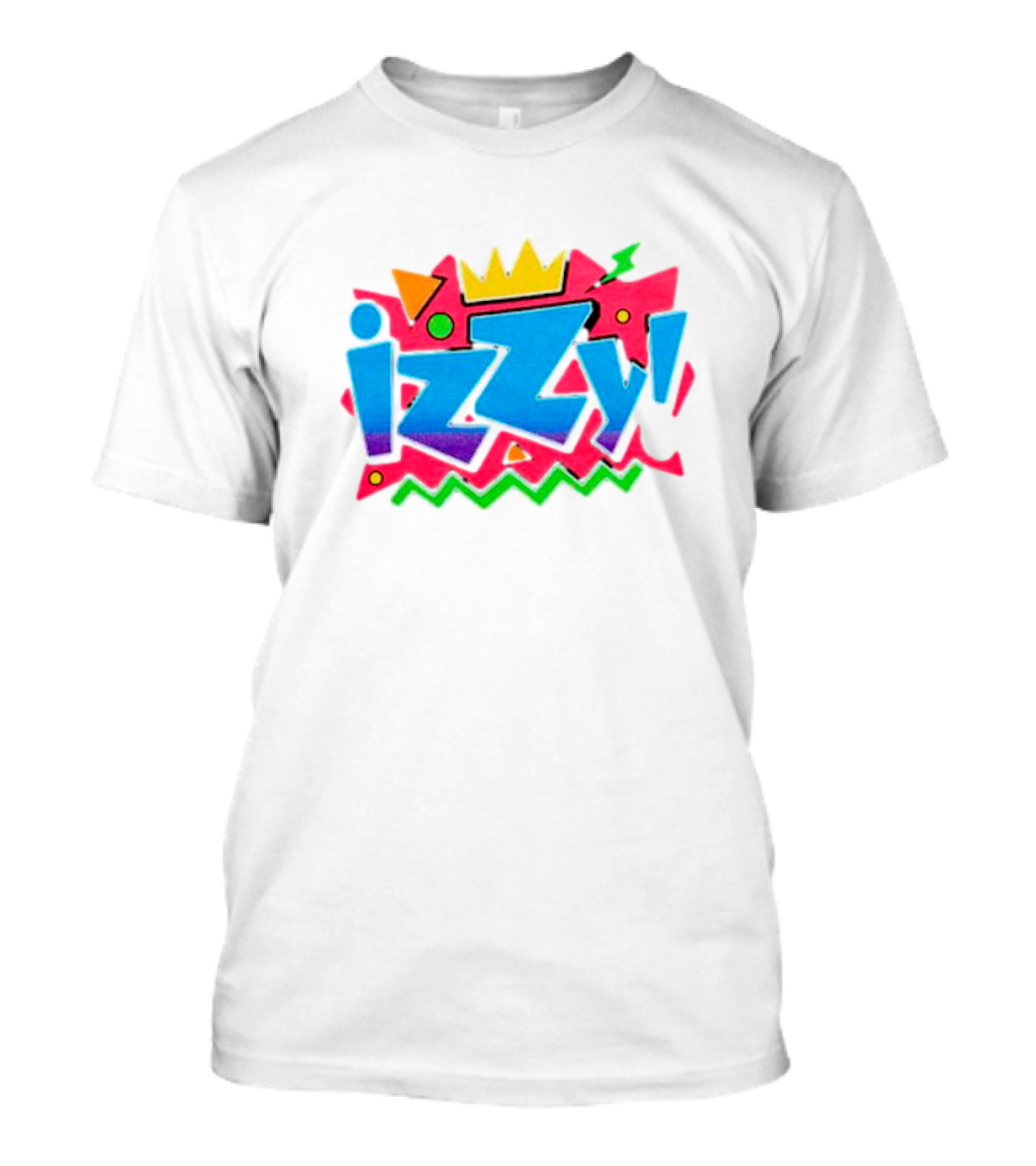 Izzy Moreno Wrestling Retro Crown Geometric Shapes T-Shirt