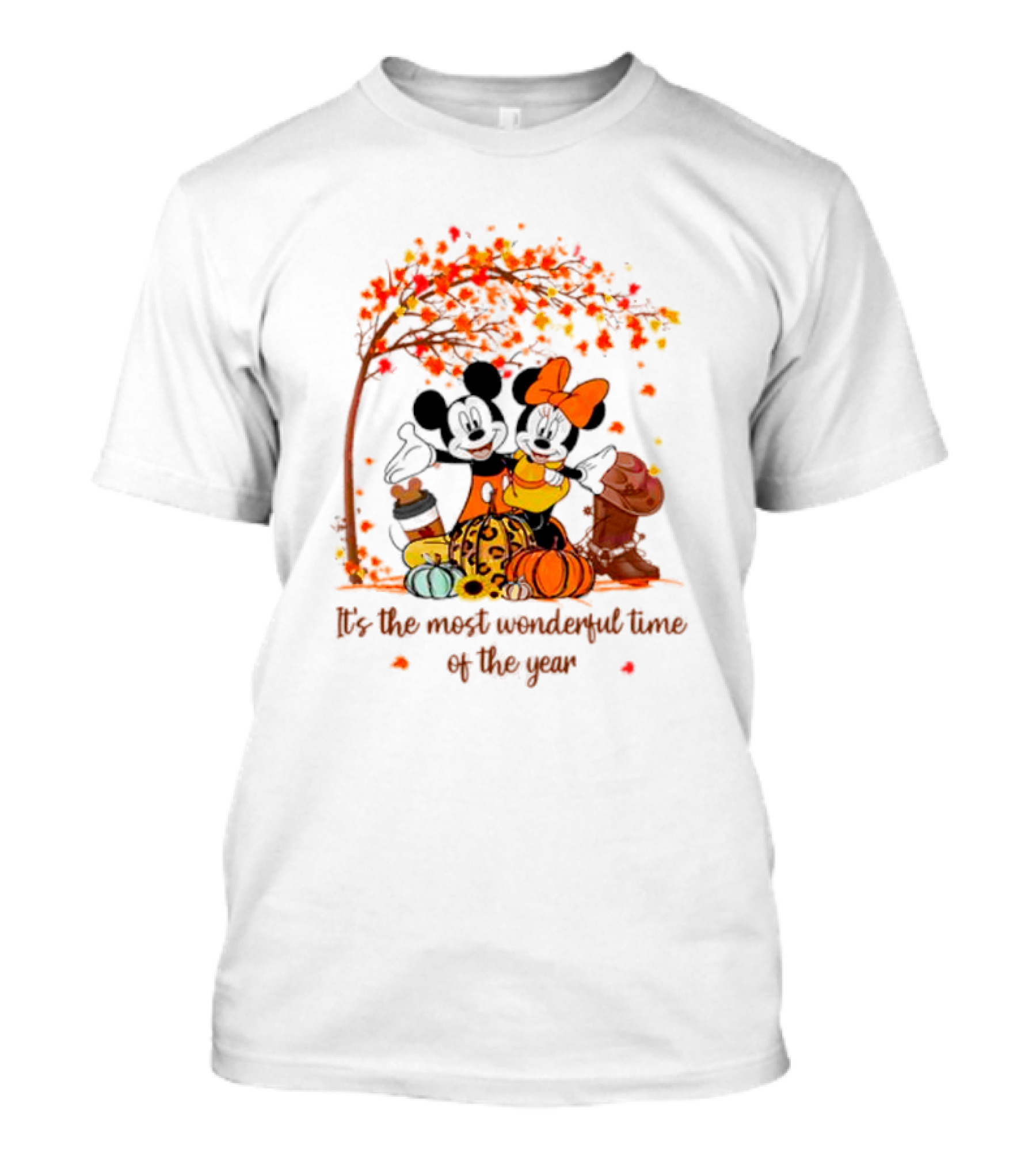 Mickey And Minnie It's The Most Wonderful Time Of The Year Thanksgiving T-Shirt