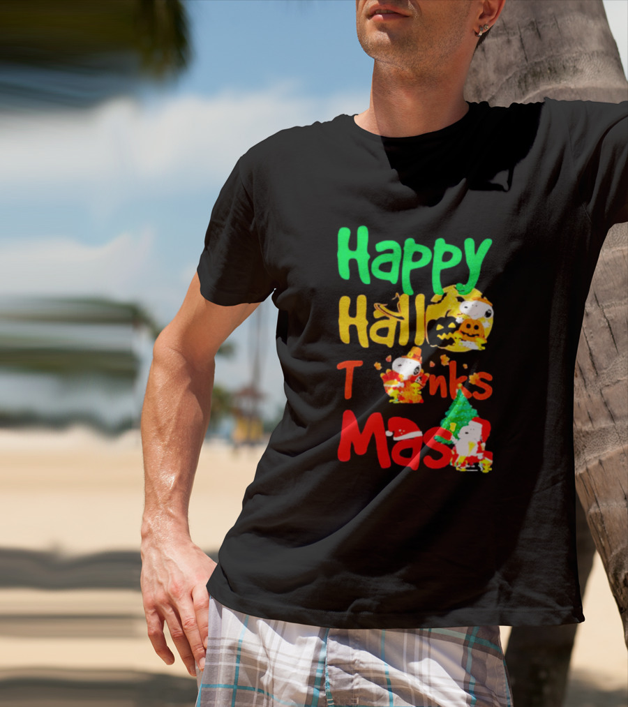 Happy Hallo Thanks Mas Snoopy Holiday T-Shirt