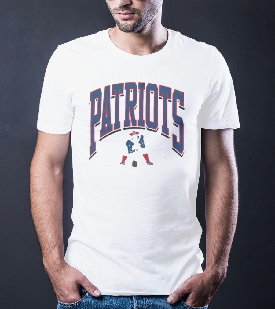 New England Patriots Patriotic Franklin Historic Walk Tall T-Shirt