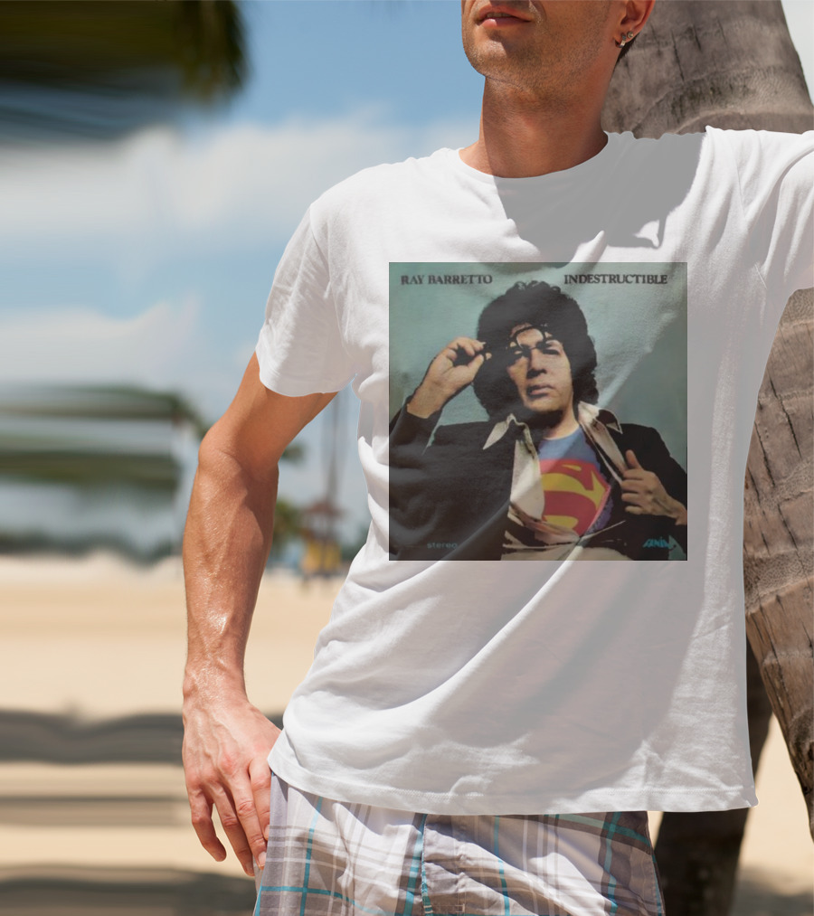 Ray Barretto Indestructible Superman Album Cover T-Shirt