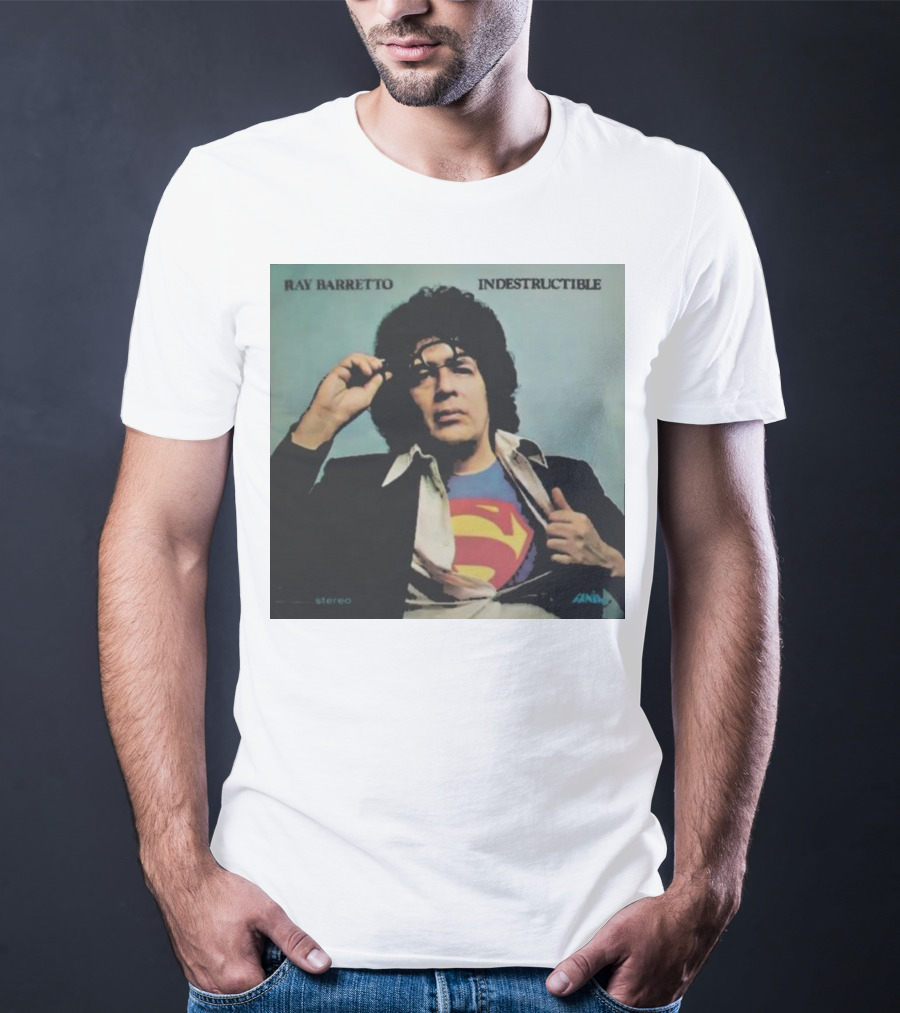 Ray Barretto Indestructible Superman Album Cover T-Shirt