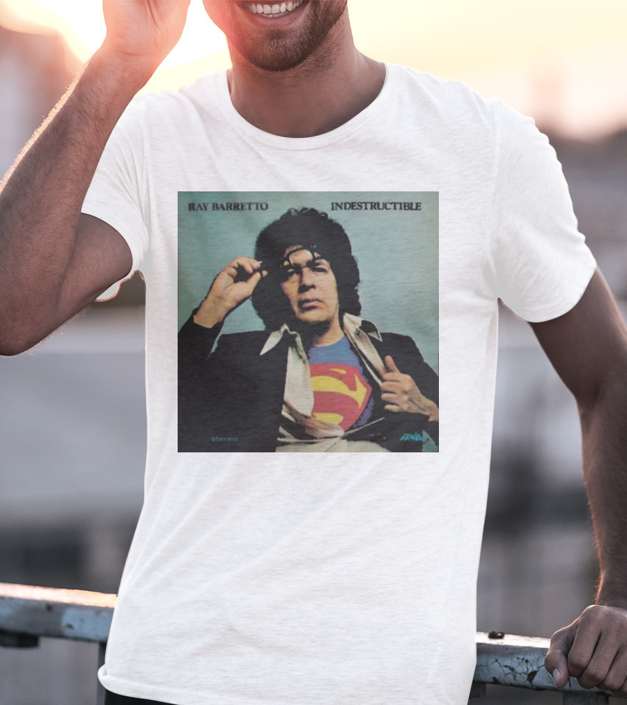 Ray Barretto Indestructible Superman Album Cover T-Shirt