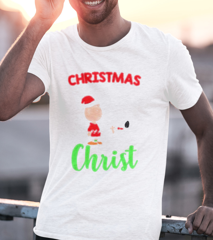 Charlie Brown Snoopy Christmas Christ T-Shirt