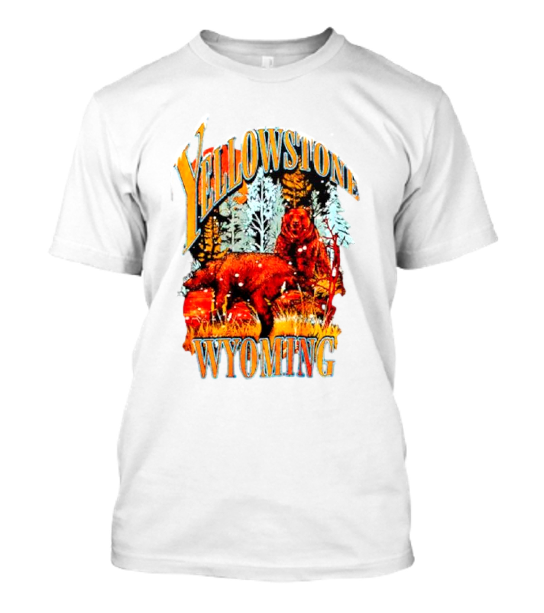 Yellowstone Wyoming Bears Wildlife Scenery T-Shirt