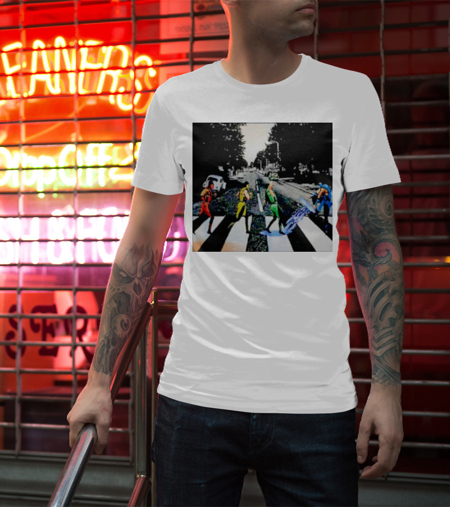 Mortal Kombat Characters Crossing Abbey Road T-Shirt
