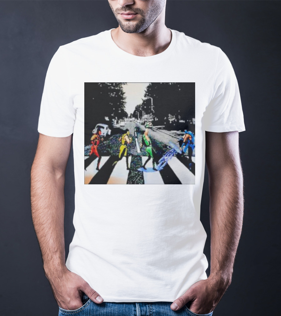 Mortal Kombat Characters Crossing Abbey Road T-Shirt
