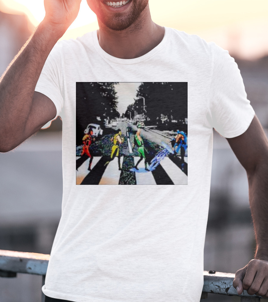Mortal Kombat Characters Crossing Abbey Road T-Shirt