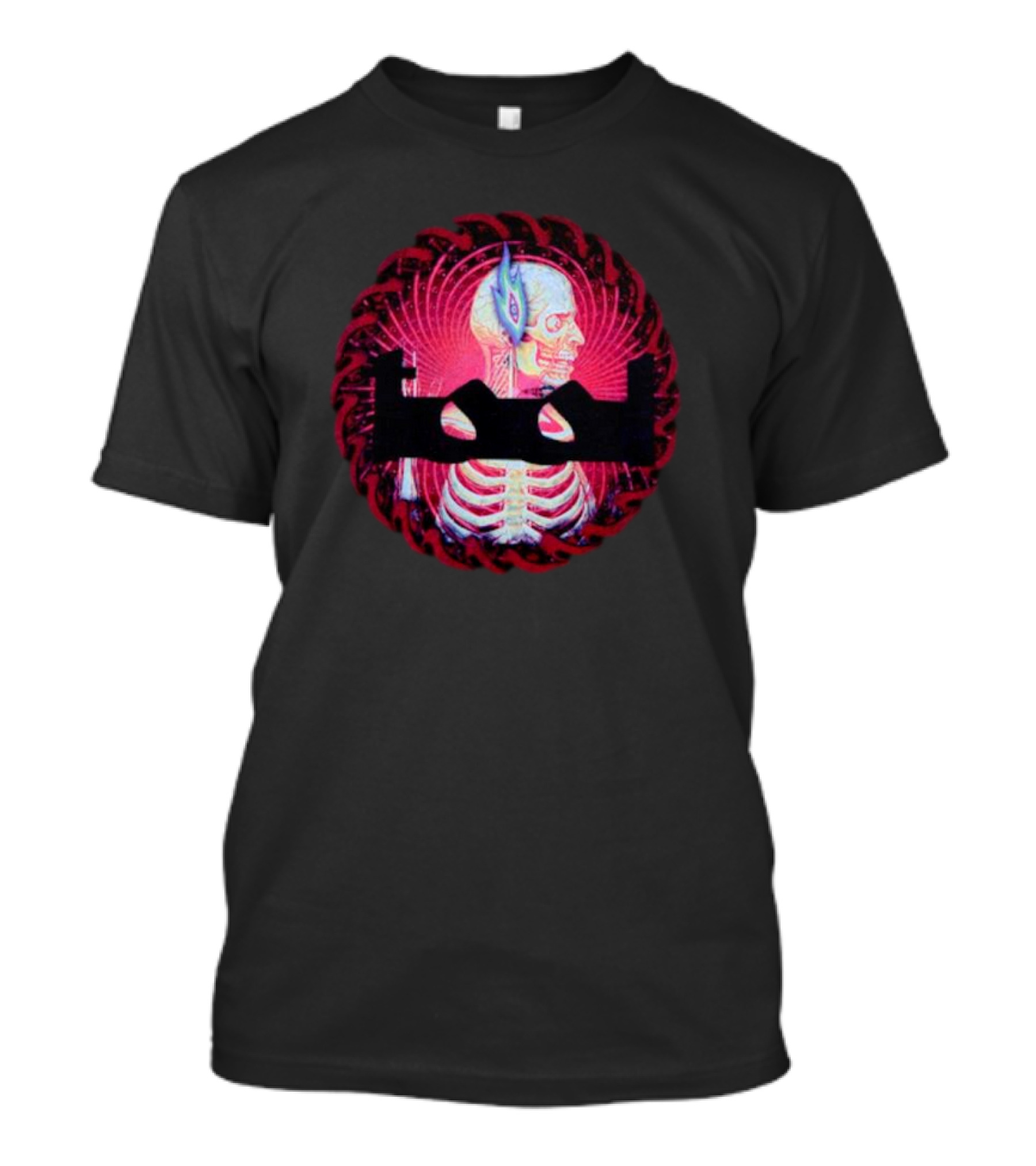 Tool Sawblade Flaming Eye Skeleton Psychedelic T-Shirt