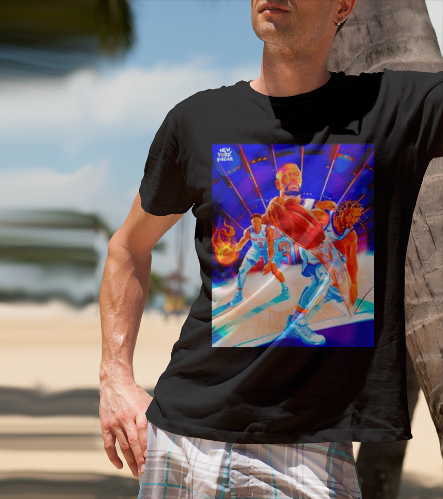 New York Forever Basketball Fireball Legends Stadium Action T-Shirt