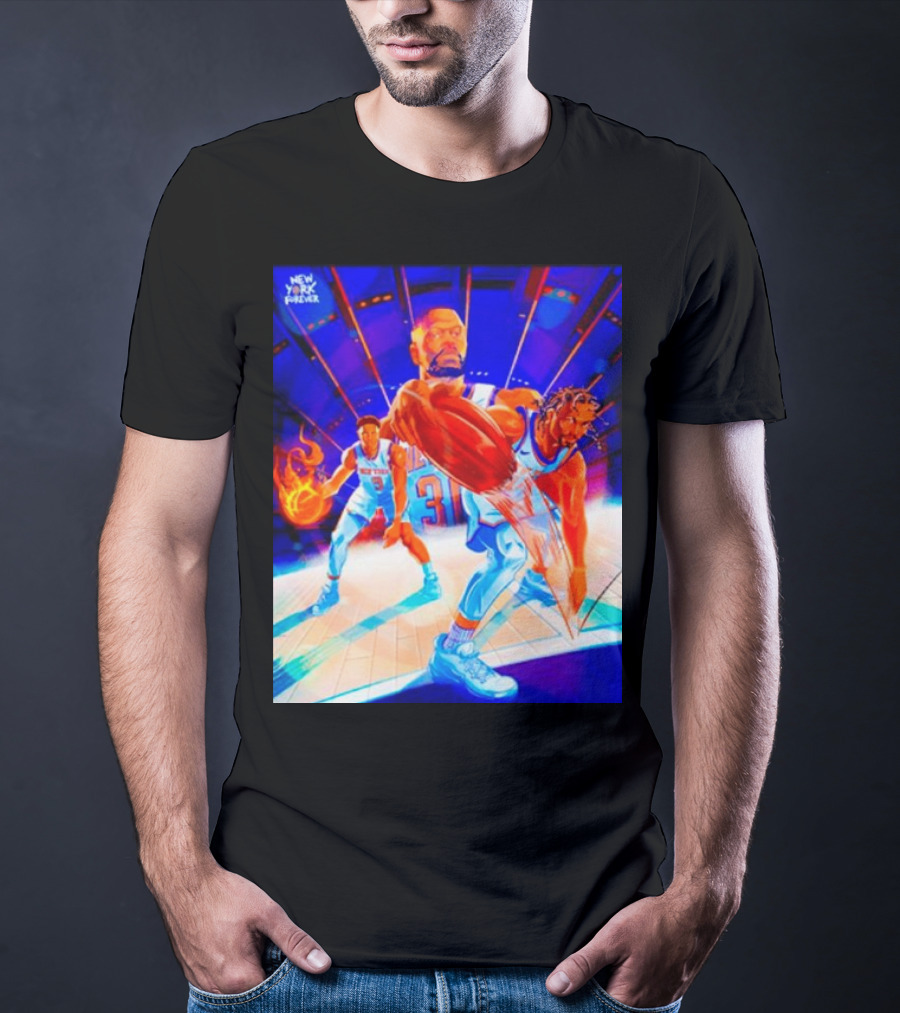 New York Forever Basketball Fireball Legends Stadium Action T-Shirt