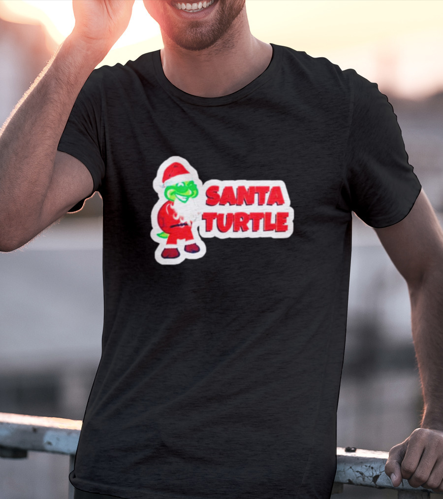 Santa Turtle Christmas Cheer T-Shirt