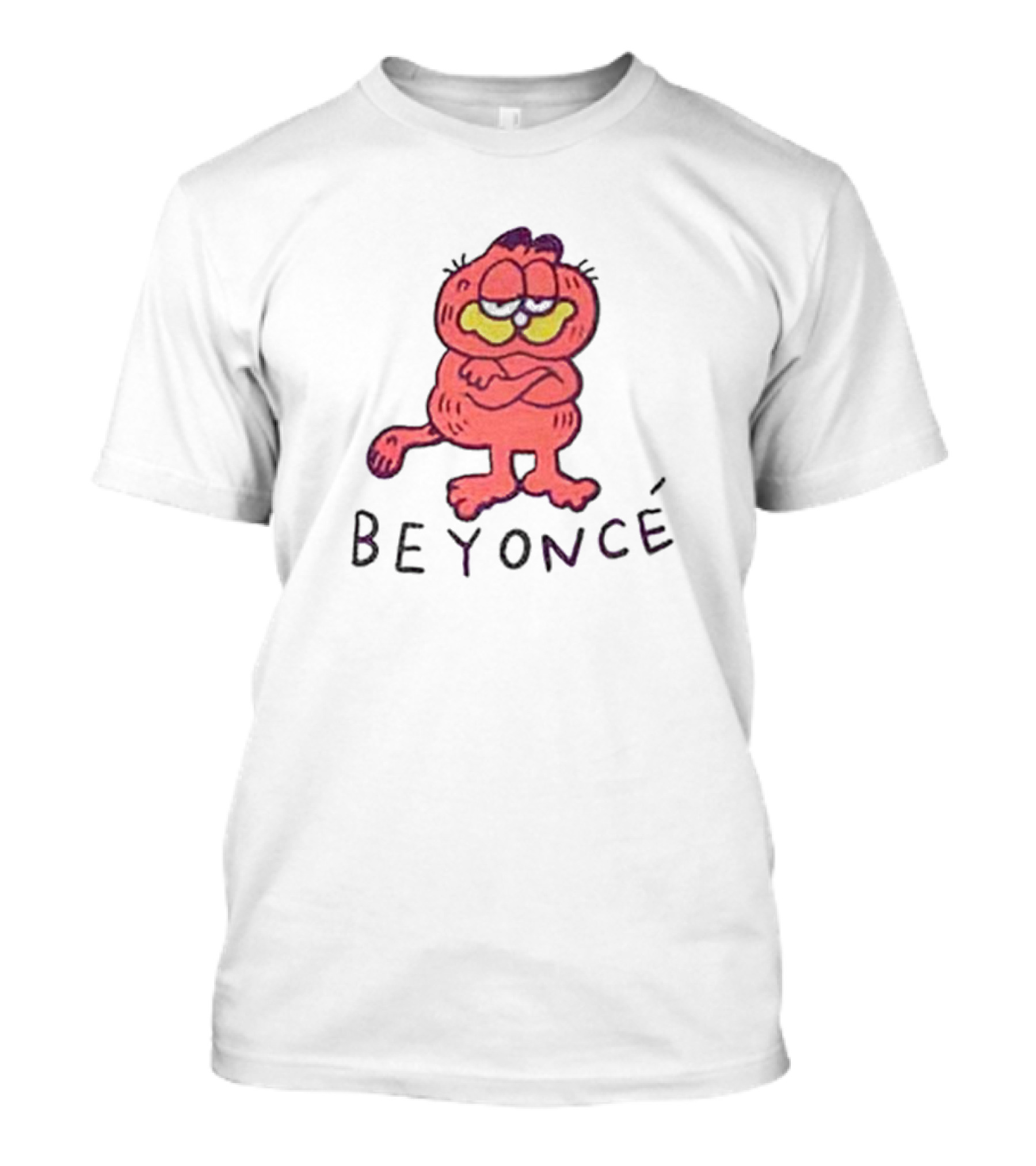 Beyoncé Garfield Cartoon Style Character T-Shirt