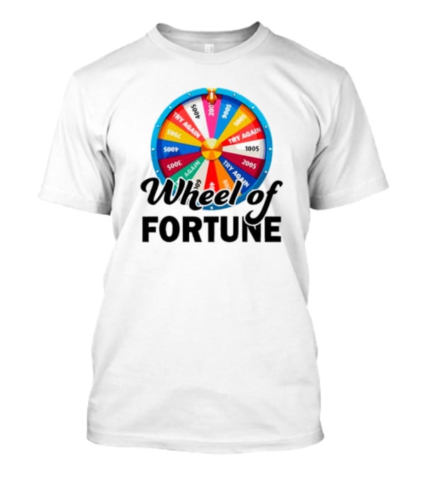 Wheel Of Fortune Colorful Prize Spin 1000s 500s 200s Try Again T-Shirt