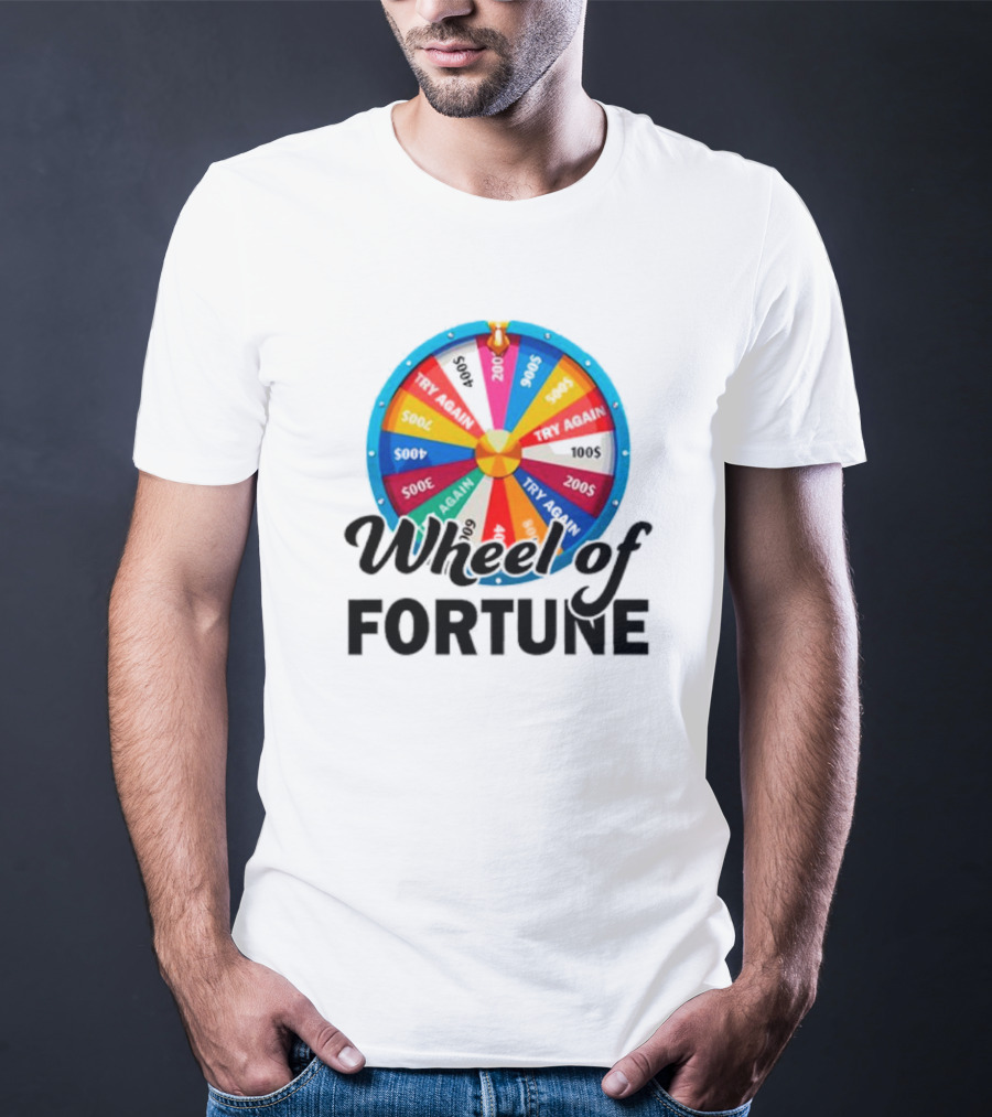 Wheel Of Fortune Colorful Prize Spin 1000s 500s 200s Try Again T-Shirt