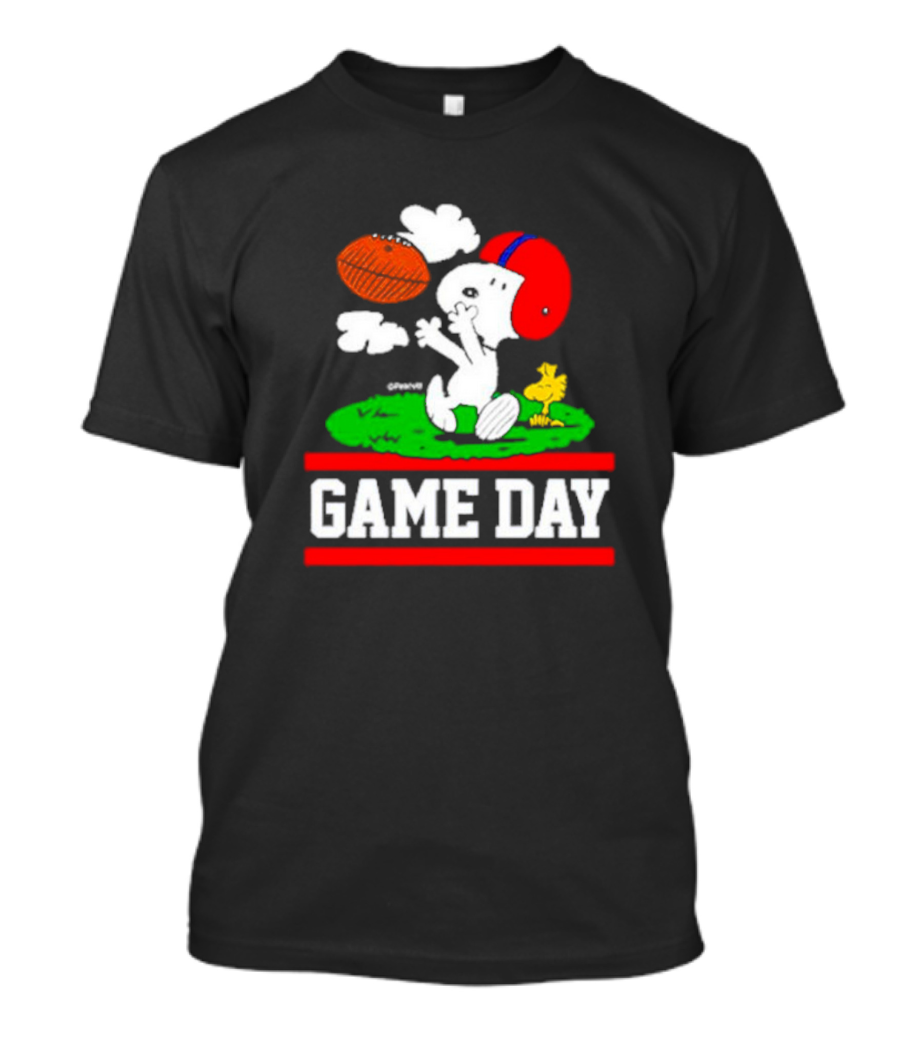 Peanuts Snoopy Woodstock Football Game Day T-Shirt