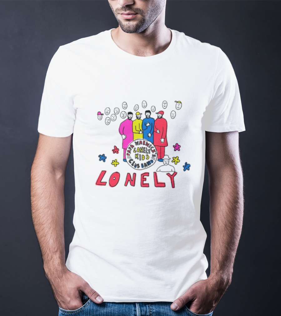Lonely Kids Club Band Happiness Smiley Faces T-Shirt
